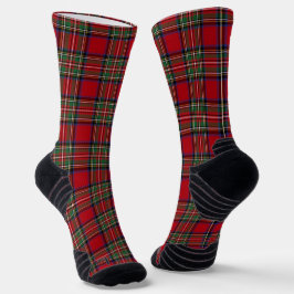 Calcetines Clan Stewart Tartán de Red Green Checkered