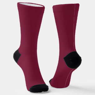 Calcetines Claret Color en blanco sólido