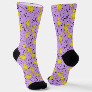 Calcetines Clarinet Chick Clarinetes Notas Musicales Calcetin