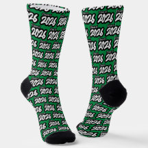 Clase de pincel verde negrita de 2026 Socks