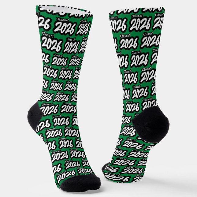 Calcetines Clase de pincel verde negrita de 2026 Socks (Angular)