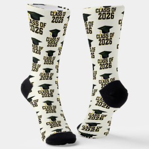 Calcetines Clase Letterman de 2026 Graduación