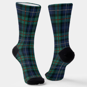 Calcetines Clásico Cuadro Clan Robertson Verde Tartán