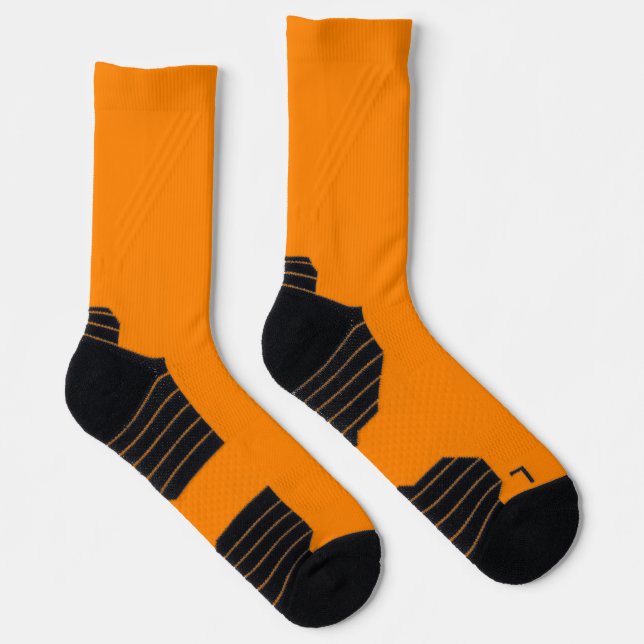 Calcetines Clásico neón Naranja zócalos suaves y elegantes (Derecha)