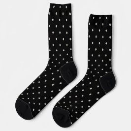 Calcetines Clásico Patrón de Lunares Monocromo