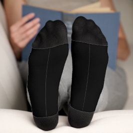 Calcetines Clásicos zócalos negros sólidos para el uso diario