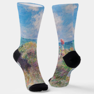 Calcetines Claude Monet - Camino acantilado en Pourville