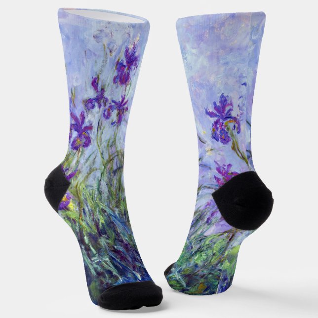 Calcetines Claude Monet - Lilac Irises / Iris Mauves (Angular)
