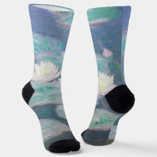 Calcetines Claude Monet - Lilies de agua, efecto nocturno