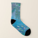 Calcetines Claude Monet. Lilies de agua. Impresionismo francé<br><div class="desc">Calcetines de Claude Monet "Water Lilies".</div>
