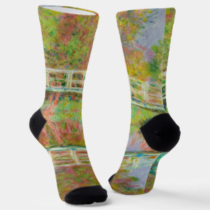 Calcetines Claude Monet - Puente de futbol japonés, Giverny