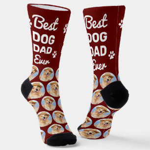 Calcetines Colage de fotos de mascotas con patrón personaliza