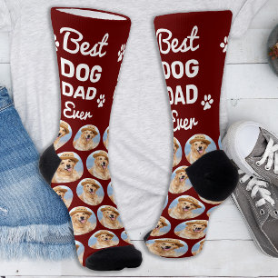 Calcetines Colage de fotos de mascotas con patrón personaliza