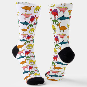 Calcetines Colección de dinosaurios lindos Thunder_Cove