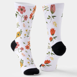 Calcetines colección de flores