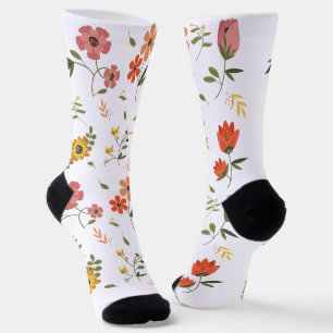 Calcetines colección de flores