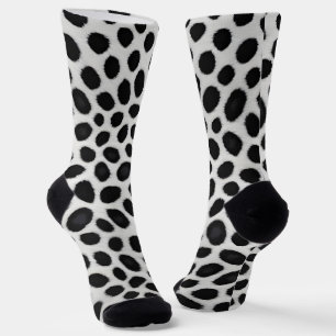 Calcetines Colección de lujo moderna de Leopardo Blanco