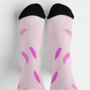 Calcetines Colección de moda de lujo Feathers Boho
