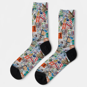 Calcetines Colección de sellos sin ordenar