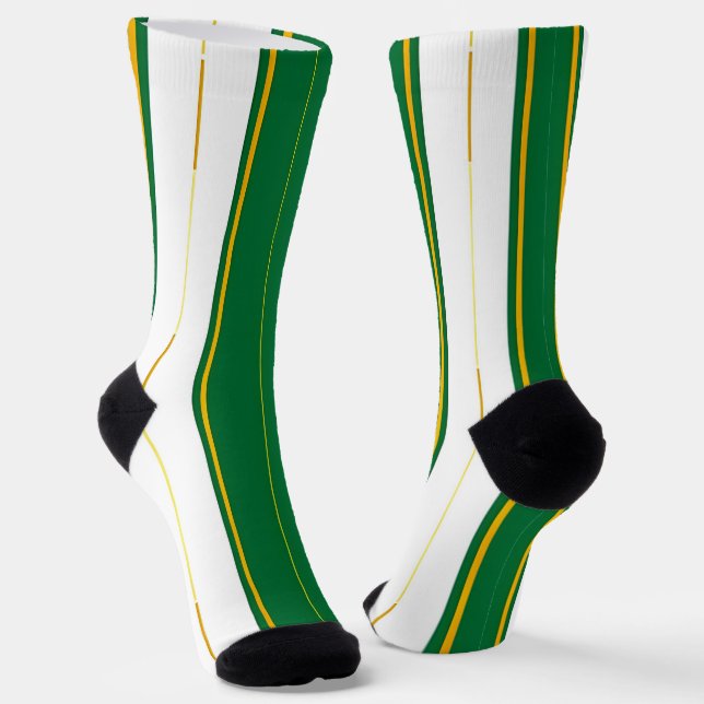 Calcetines Colección de textura de oro verde de lujo (Angular)