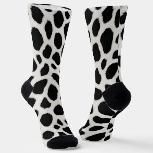 Calcetines Colección elegante de Leopardo Blanco de lujo