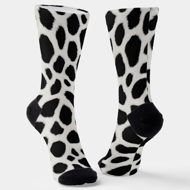 Calcetines Colección elegante de Leopardo Blanco de lujo (Angular)