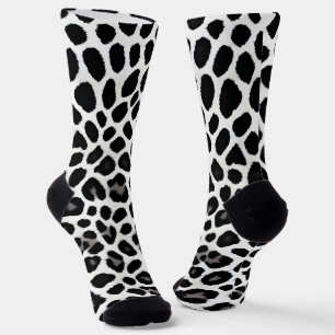 Calcetines Colección elegante de Leopardo Blanco de lujo popu