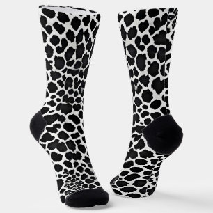 Calcetines Colección elegante de Leopardo Blanco Moderno de l