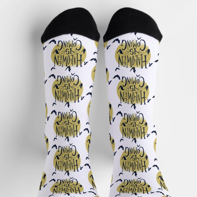 Calcetines Colección festiva de Halloween - se acerca Hallowe (Arriba)