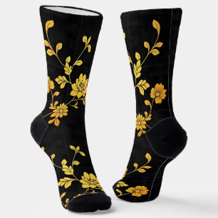 Calcetines Colección floral elegante de lujo de moda