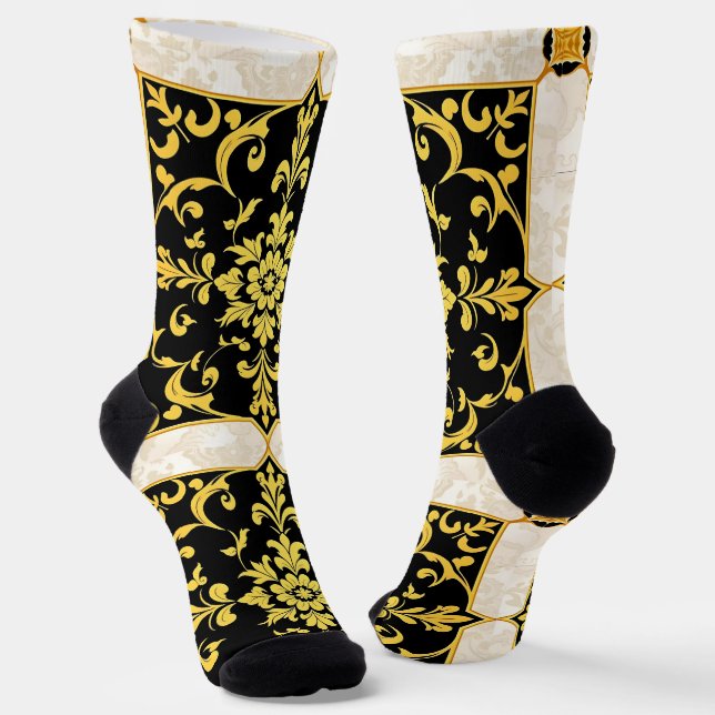 Calcetines Colección floral elegante de lujo moderna (Angular)