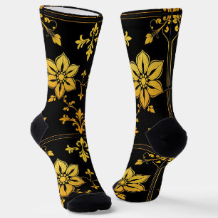 Calcetines Colección Floral Elegante Lujo Popular