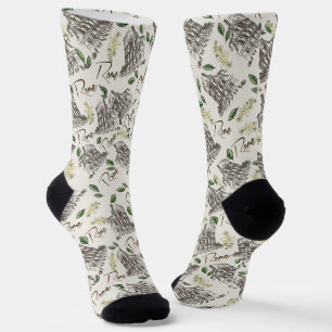 Calcetines Coliseo Romano con Flores