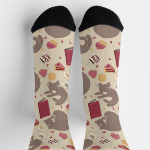 Calcetines Collage acogedor para los amantes del gato