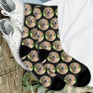 Calcetines Collage de fotos Mascota de perro personalizado