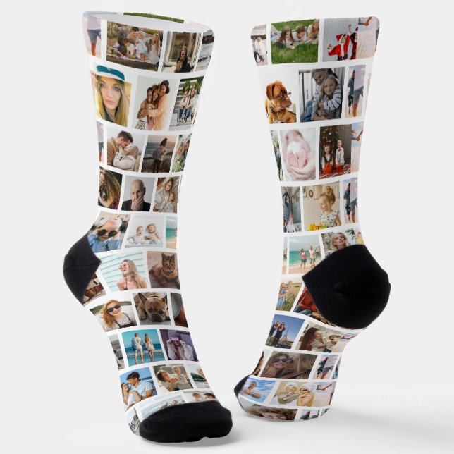 Calcetines Collage de fotos moderno en cuadrícula Familia Ami (Angular)