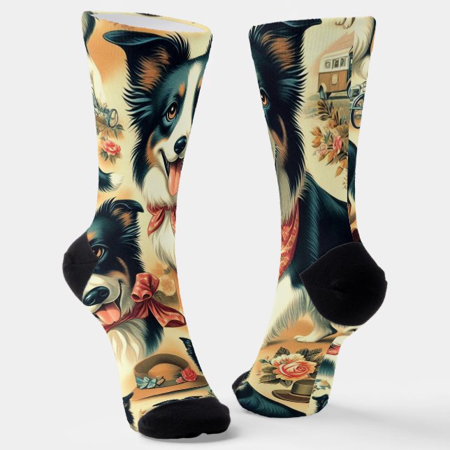 Calcetines Collie de borde suave sin soldadura (Angular)