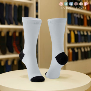 Calcetines Color Azul Bebé Pastel Suave Cielo Sólido