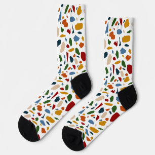Calcetines Color del patrón Terrazzo