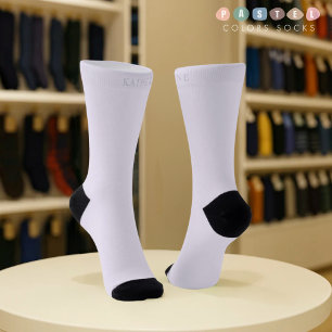 Calcetines Color Púrpura Lavanda Pastel Suave Sólido
