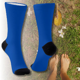 Calcetines Color sólido azul cobalto | Clásica | Elegante