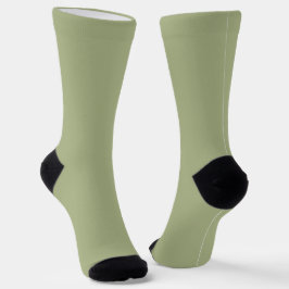 Calcetines Color sólido verde oscuro