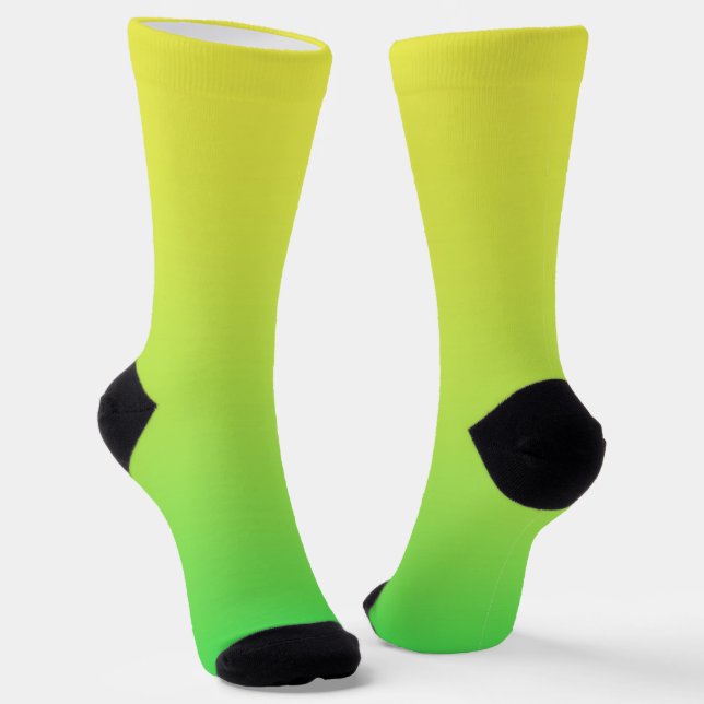 Calcetines Color Verde Amarillo (Angular)