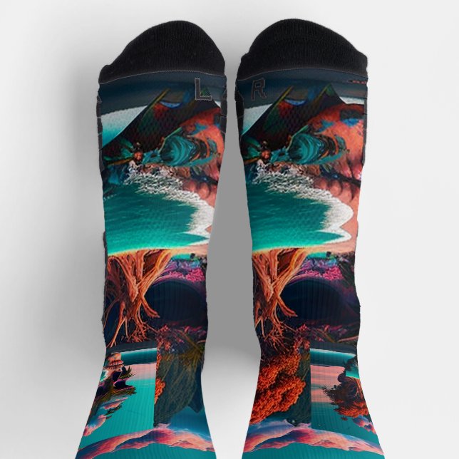 Calcetines Colored skull head (Arriba)