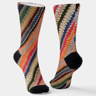 Calcetines Colorful Crochet Print