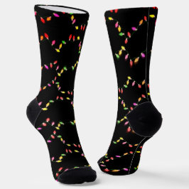 Calcetines Colorful Holiday Lights Christmas
