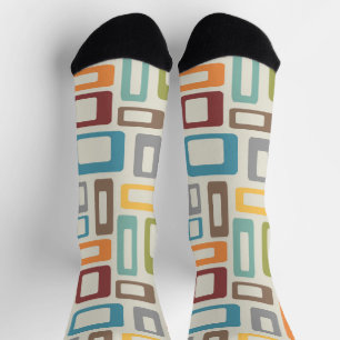 Calcetines Colorful Mid Century style shapes