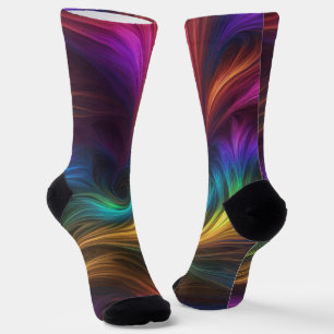 Calcetines Colorido Arcoiris Swirl