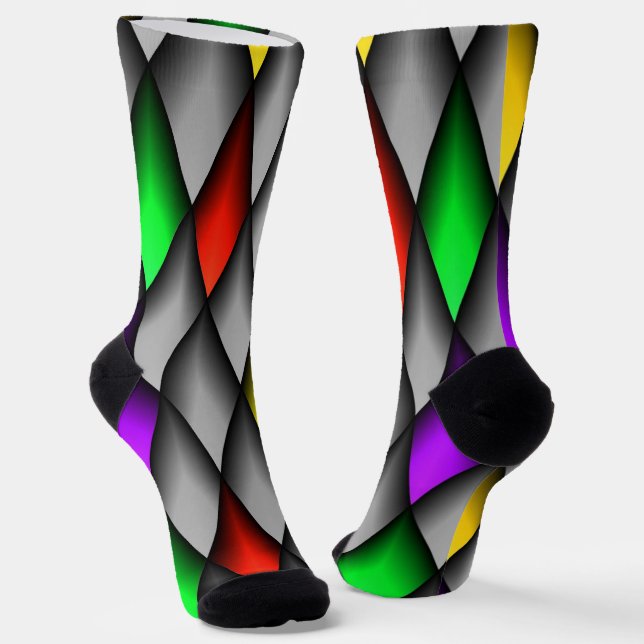 Calcetines Colorido de diamantes (Angular)