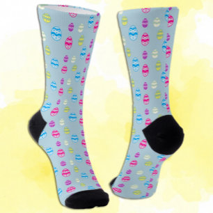 Calcetines Colorido patrón de huevo de Pascua